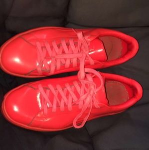 Puma Basket Classic Patent Emboss Red Blasts Mens